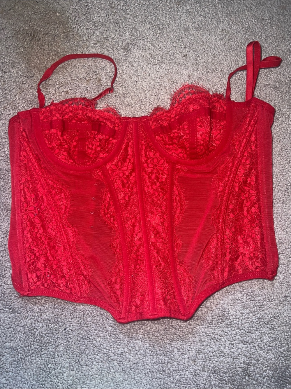 Red Lace Urban Corset